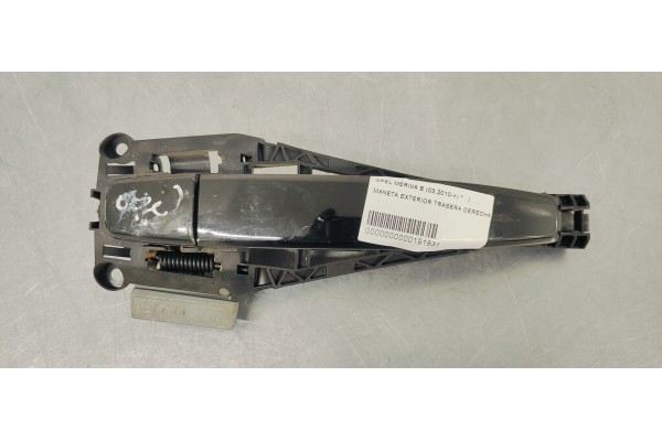 Recambio de maneta exterior trasera derecha para opel meriva b referencia OEM IAM   