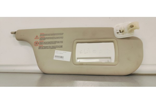 Recambio de parasol derecho para renault clio iii 1.5dci 85 referencia OEM IAM   