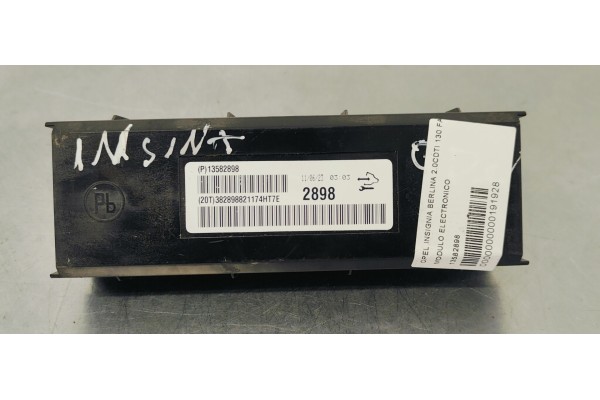 Recambio de modulo electronico para opel insignia berlina 2.0cdti 130 fap referencia OEM IAM 13582898  