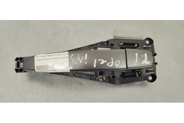 Recambio de maneta exterior trasera izquierda para opel insignia berlina 2.0cdti 130 fap referencia OEM IAM   