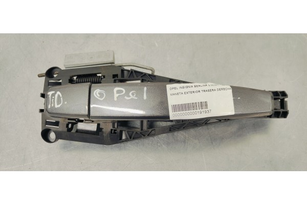 Recambio de maneta exterior trasera derecha para opel insignia berlina 2.0cdti 130 fap referencia OEM IAM   
