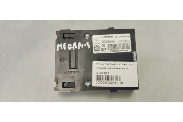 Recambio de conmutador de arranque para renault megane iii coupe 1.5 dci 110 fap referencia OEM IAM 285909828R  