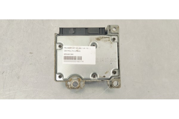 Recambio de centralita airbag para peugeot 307 cc (s2) 1.6i 110 referencia OEM IAM 9654491280  