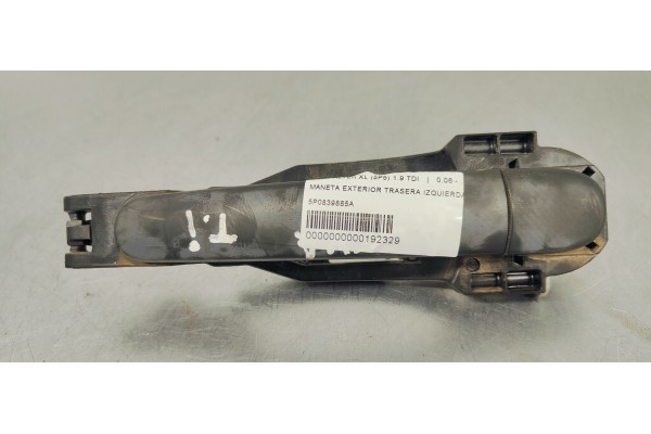 Recambio de maneta exterior trasera izquierda para seat altea xl (5p5) 1.9 tdi referencia OEM IAM 5P0839885A  