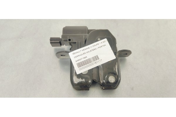 Recambio de cerradura maletero / porton para renault megane iii coupe 1.5 dci 110 fap referencia OEM IAM 846307169R  