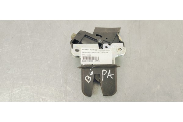 Recambio de cerradura maletero / porton para volkswagen passat berlina (3c2) 2.0 tdi 140 referencia OEM IAM 4F5827505D  