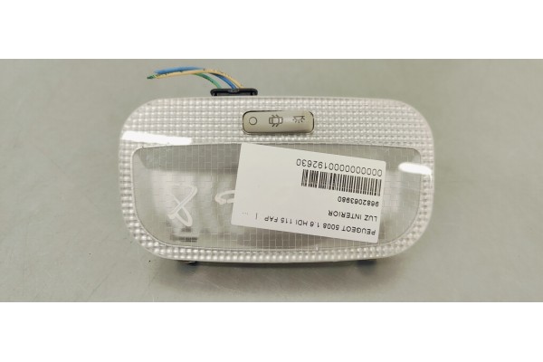 Recambio de luz interior para peugeot 5008 1.6 hdi 115 fap referencia OEM IAM 9682063980  