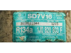 Recambio de compresor aire acondicionado para volkswagen golf iv berlina (1j1) básico referencia OEM IAM 1J0820803F  