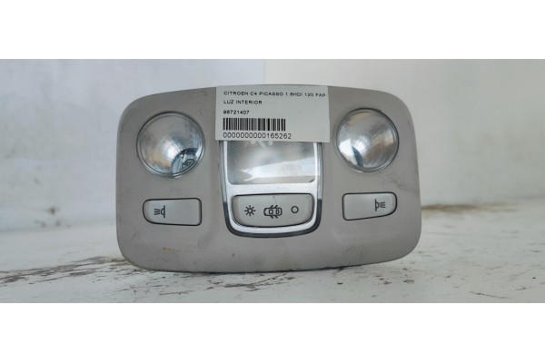 Recambio de luz interior para citroen c4 picasso 1.6hdi 120 fap referencia OEM IAM 96721407  