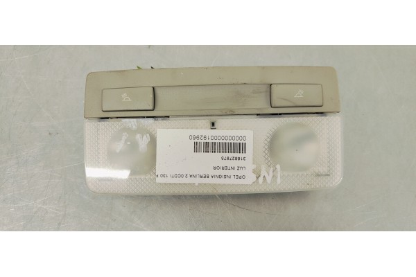 Recambio de luz interior para opel insignia berlina 2.0cdti 130 fap referencia OEM IAM 316627975  