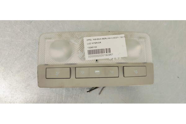 Recambio de luz interior para opel insignia berlina 2.0cdti 130 fap referencia OEM IAM 13285100  