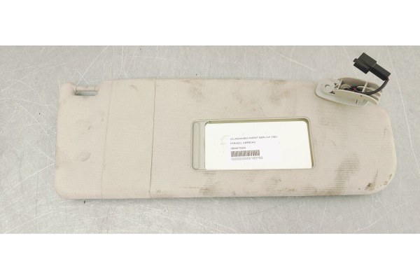 Recambio de parasol derecho para volkswagen passat berlina (3b2) highline syncro / 4motion referencia OEM IAM 3B0857552A  