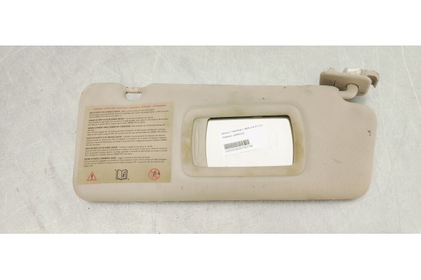 Recambio de parasol derecho para renault megane iii berlina 5 p 2.0 i 140 referencia OEM IAM   