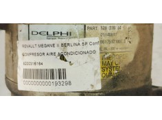 Recambio de compresor aire acondicionado para renault megane ii berlina 5p confort dynamique referencia OEM IAM 8200316164  