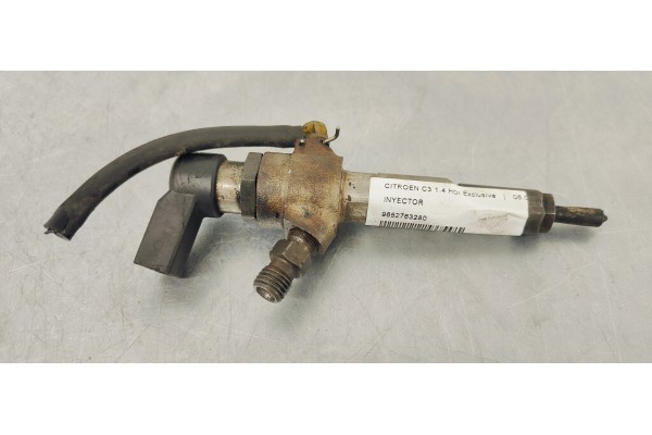 Recambio de inyector para citroen c3 1.4 hdi exclusive referencia OEM IAM 9652763280  