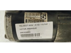 Recambio de motor arranque para peugeot 5008 1.6 hdi 115 fap referencia OEM IAM 9663528880  