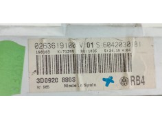 Recambio de cuadro instrumentos para volkswagen phaeton (3d3/3d7) 6.0 w12 48v referencia OEM IAM 0263619100 S6042030181 3D0920