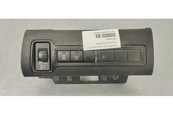 Recambio de mando multifuncion para peugeot 308 1.5 hdi 130 fap referencia OEM IAM 9807240977  