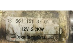 Recambio de motor arranque para ssangyong kyron 2.0 d referencia OEM IAM 6611513701  