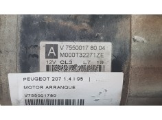 Recambio de motor arranque para peugeot 207 1.4 i 95 referencia OEM IAM V755001780  