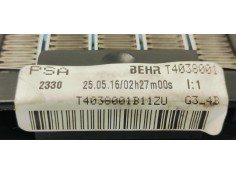 Recambio de resistencia calefaccion para peugeot 308 1.6hdi 92 fap referencia OEM IAM T4038001  