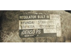 Recambio de alternador para kia carens 2.0 crdi ex monovolumen referencia OEM IAM 3730027012  
