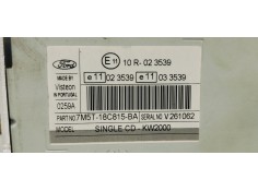 Recambio de sistema audio / radio cd para ford focus berlina (cap) 1.6tdci 90 referencia OEM IAM 7M5T18C815BA  