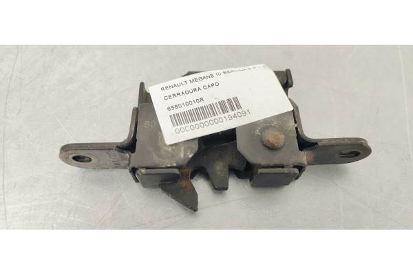 Recambio de cerradura capo para renault megane iii berlina 5 p 1.5dci 110 fap referencia OEM IAM 656010010R  