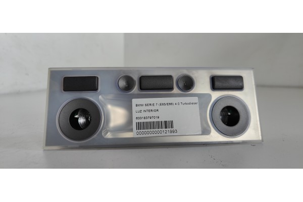 Recambio de luz interior para bmw serie 7 (e65/e66) 4.0 turbodiesel cat referencia OEM IAM 633183797019  