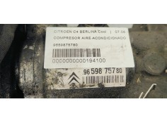 Recambio de compresor aire acondicionado para citroen c4 berlina cool referencia OEM IAM 9659875780  