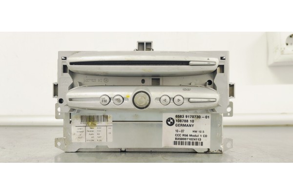 Recambio de sistema audio / radio cd para mini mini (r56) one d referencia OEM IAM 65839170730  