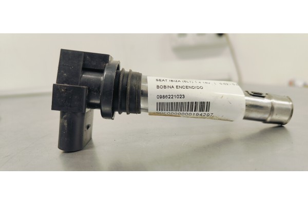 Recambio de bobina encendido para seat ibiza (6l1) 1.4 16v referencia OEM IAM 0986221023  