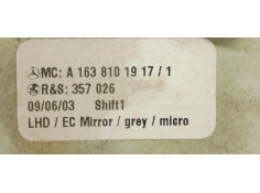Recambio de espejo para mercedes-benz clase m (w163) 2.7cdi 165 [270] 4x4 referencia OEM IAM A1638101917  