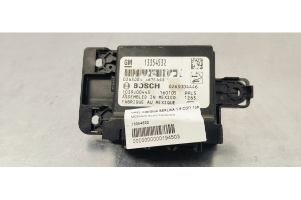 Recambio de modulo electronico para opel insignia berlina 1.6 cdti 136 fap referencia OEM IAM 13354532  