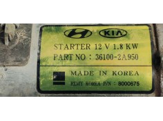 Recambio de motor arranque para kia carens ( ) 1.7crdi 116 fap referencia OEM IAM 361002A950  