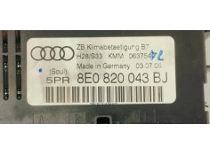 Recambio de mando climatizador para audi a4 avant (8e) 2.0 tdi 140 referencia OEM IAM 8E0820043BJ  
