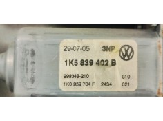 Recambio de elevalunas trasero derecho para volkswagen jetta (1k2) referencia OEM IAM 1K5839462  