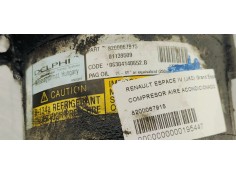 Recambio de compresor aire acondicionado para renault espace iv (jk0) grand espace expression referencia OEM IAM 8200067915  