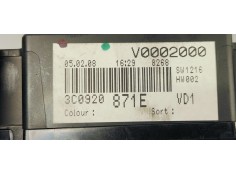 Recambio de cuadro instrumentos para volkswagen passat berlina (3c2) 2.0 tdi 140 referencia OEM IAM 3C0920871E  
