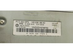 Recambio de sistema audio / radio cd para volkswagen passat berlina (3c2) 2.0 tdi 140 referencia OEM IAM 1K0035186AD  
