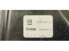 Recambio de elevalunas delantero derecho para opel astra j lim. 1.6 cdti referencia OEM IAM 13350759  