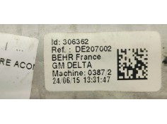 Recambio de radiador calefaccion / aire acondicionado para opel astra j lim. 1.6 cdti referencia OEM IAM DE207002  