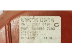 Recambio de faro antiniebla trasero izquierdo para peugeot 407 sw sport referencia OEM IAM 9646507480  