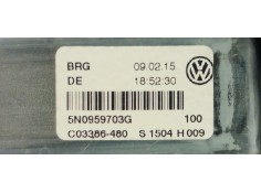 Recambio de elevalunas trasero izquierdo para volkswagen tiguan (5n2) 2.0 tsi referencia OEM IAM 5N0839461A  