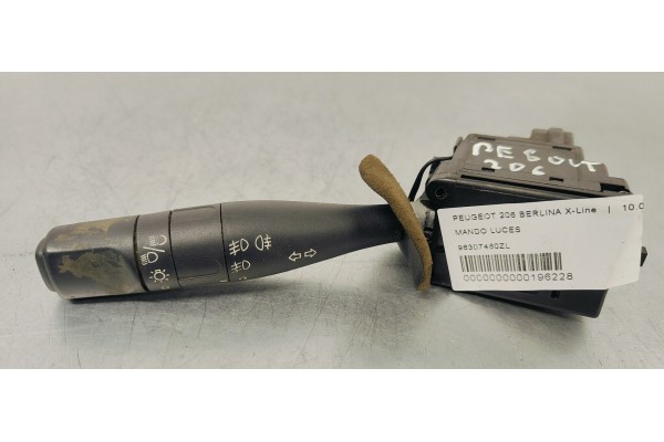 Recambio de mando luces para peugeot 206 berlina x-line referencia OEM IAM 96307460ZL  