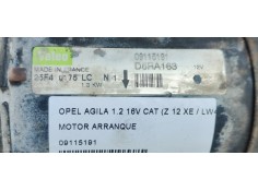 Recambio de motor arranque para opel agila enjoy referencia OEM IAM 09115191  