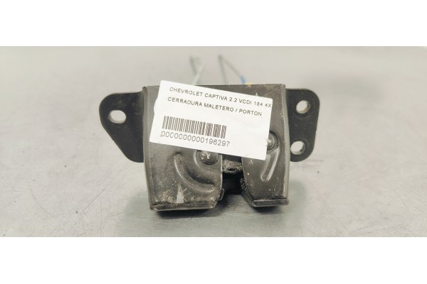 Recambio de cerradura maletero / porton para chevrolet captiva 2.2 vcdi 184 4x4 fap referencia OEM IAM   