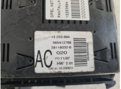 Recambio de pantalla multifuncion para opel astra h ber. edition referencia OEM IAM 13253694 565412769 281180326