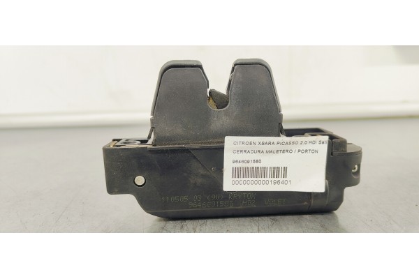Recambio de cerradura maletero / porton para citroen xsara picasso 2.0 hdi satisfaction referencia OEM IAM 9646091580  