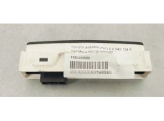 Recambio de pantalla multifuncion para toyota avensis (t27) 2.0 d4d 124 fap referencia OEM IAM 8395005030  